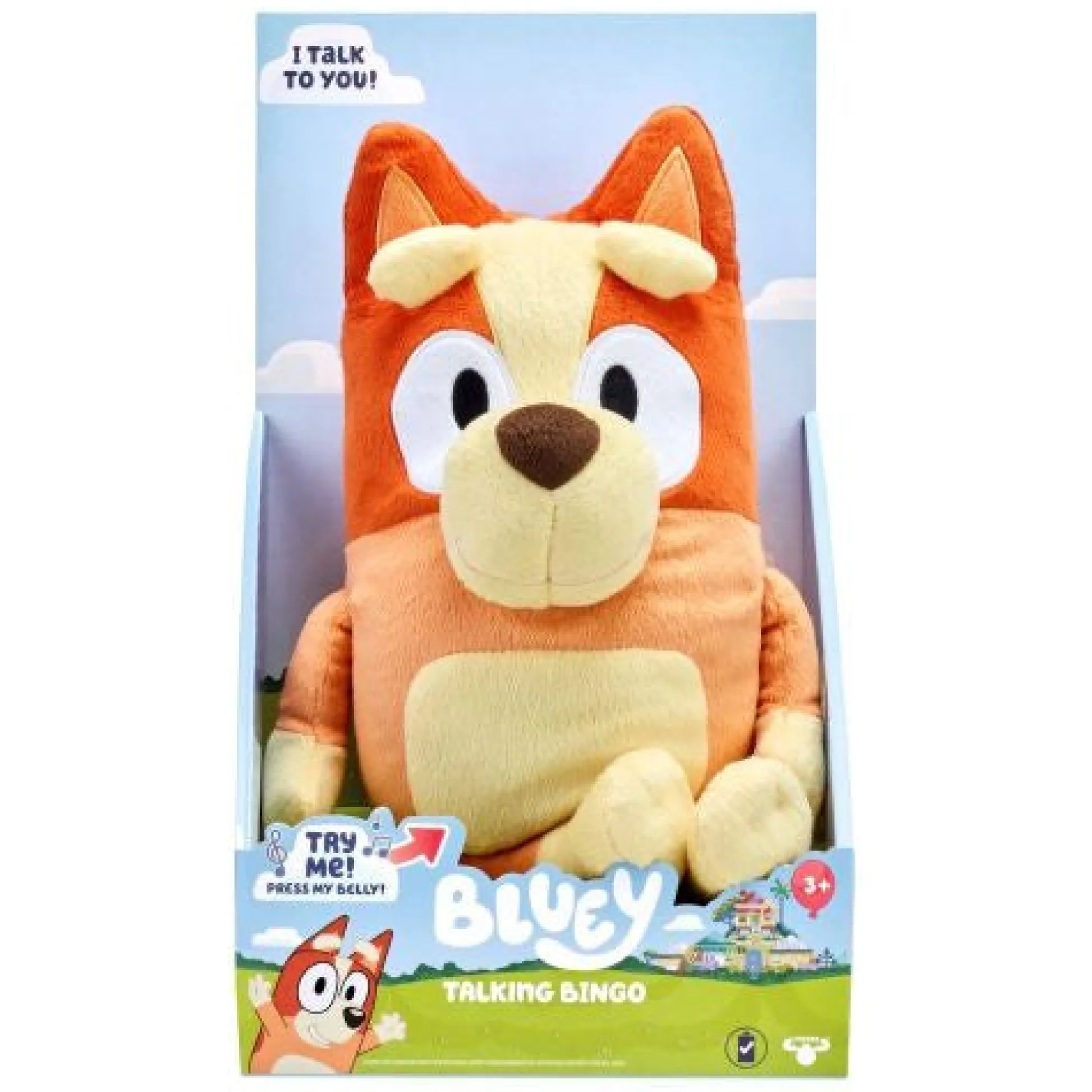 Calendar Holdings, LLC Bluey 12 inch Talking Bingo Plush Toy* Preschool Pals|Stuffed Animals