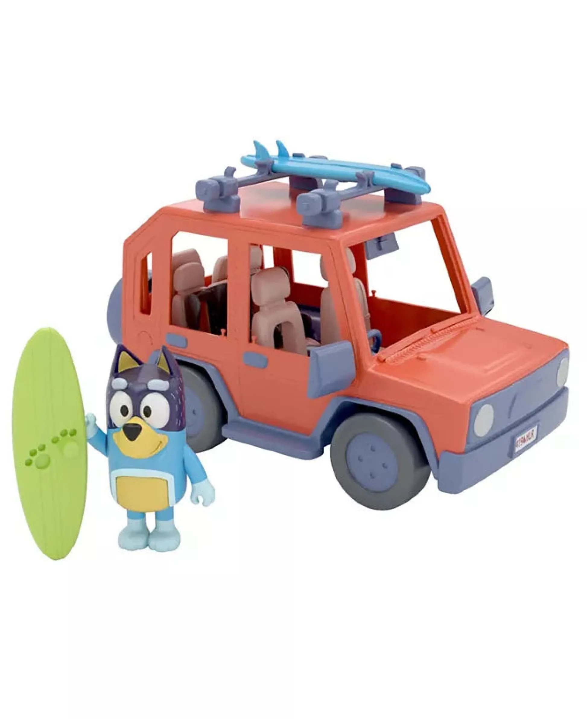 Macy's - Supplier Bluey Heeler 4WD Family Cruiser Playset with Bandit Figure and Surfboards* Preschool Education Toys & Activities|Preschool Pals