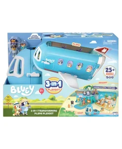 Macy's - Supplier Bluey 3-in-1 Transforming Airplane Playset S11* Preschool Education Toys & Activities|Preschool Pals