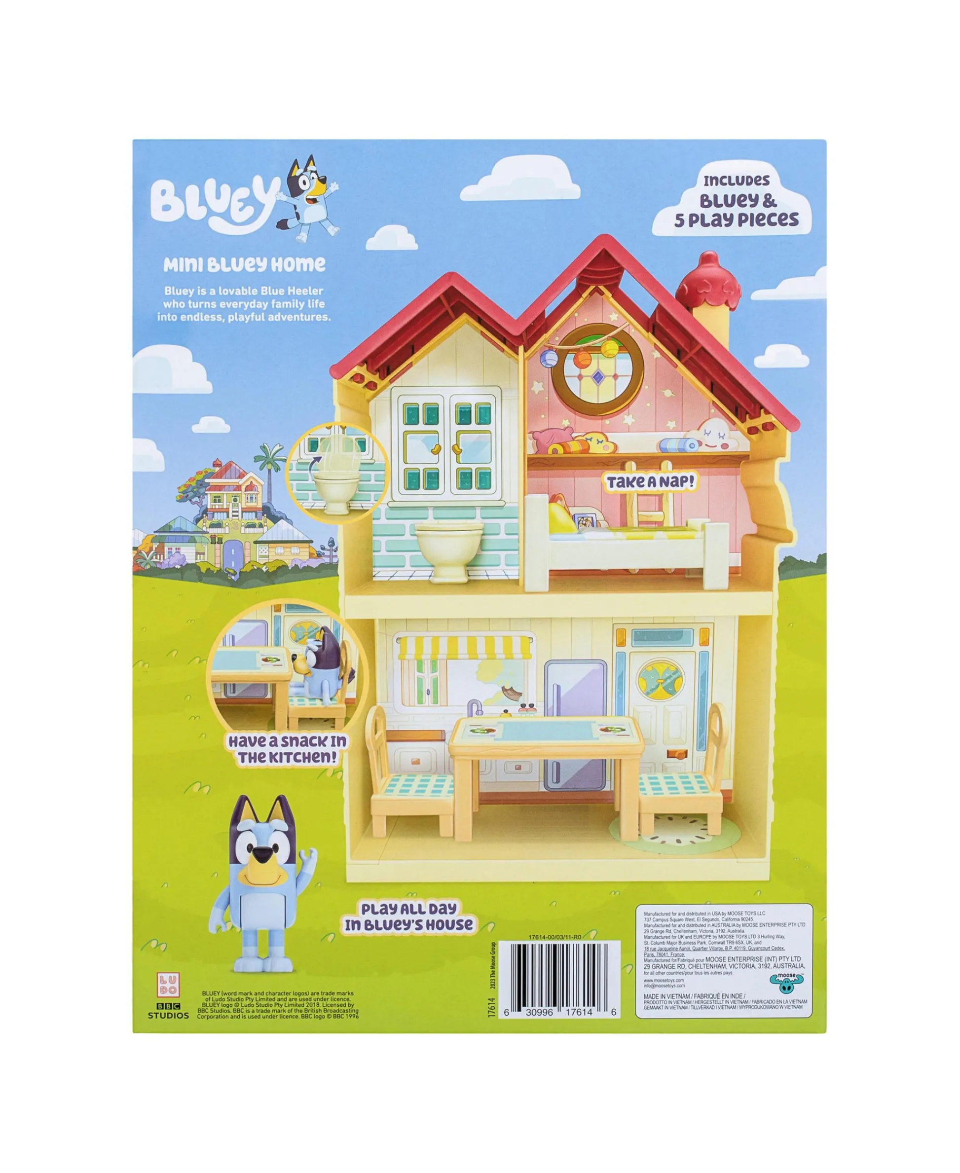 Macy's - Supplier Bluey Mini Heeler Home Playset with Figures and Accessories* Preschool Education Toys & Activities|Preschool Pals