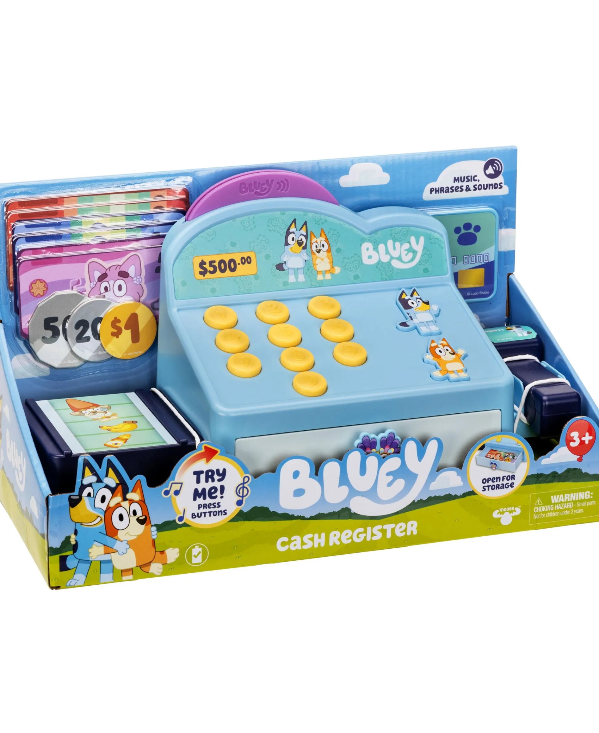 Macy's - Supplier Bluey S11 Interactive Role Play Cash Register* Kitchens & Play Food|Preschool Pals