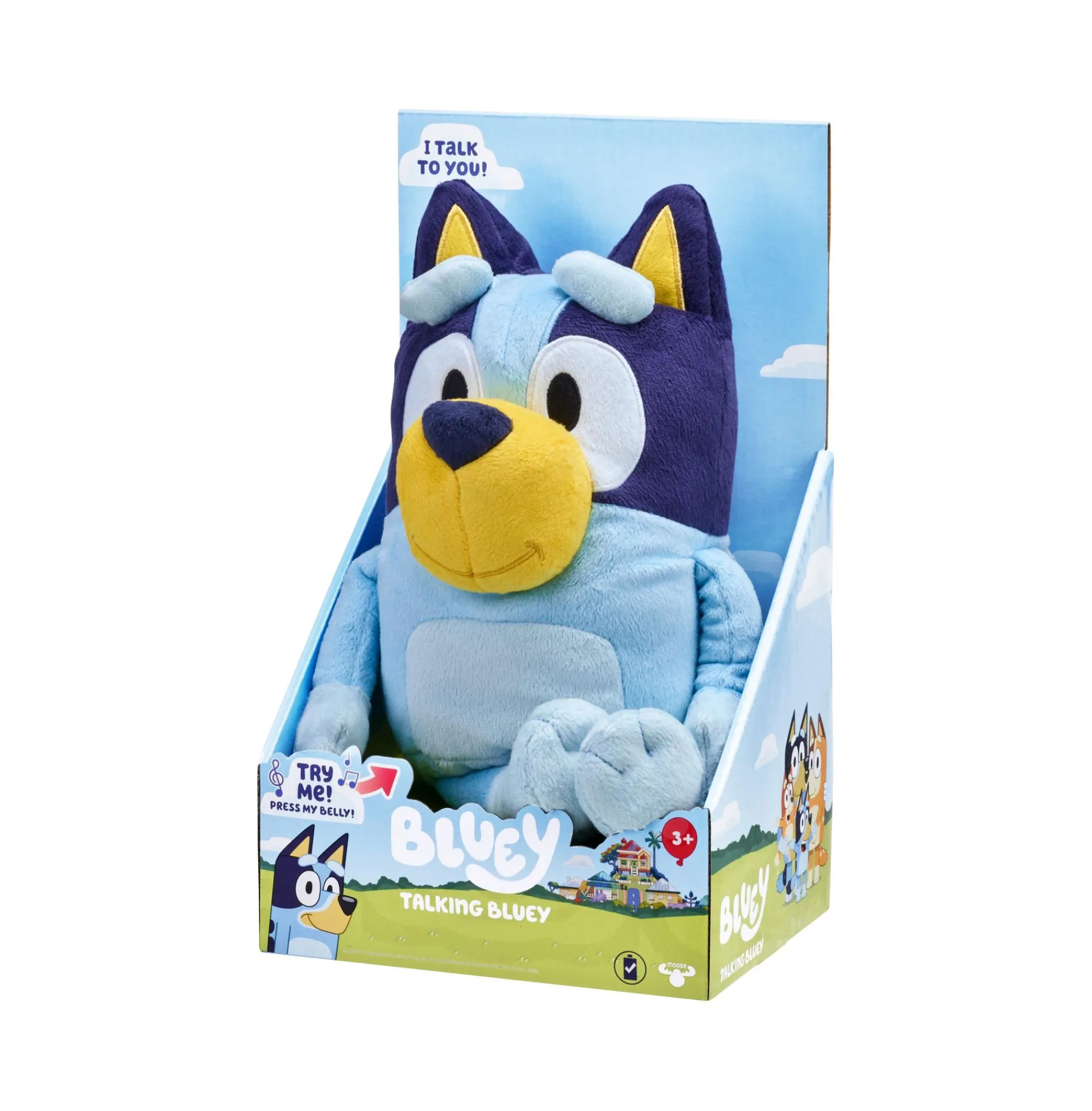 Macy's - Supplier Bluey Talking Plush Toy with Sound Effects - Interactive 13" Stuffed Animal* Preschool Pals|Social & Emotional Skills