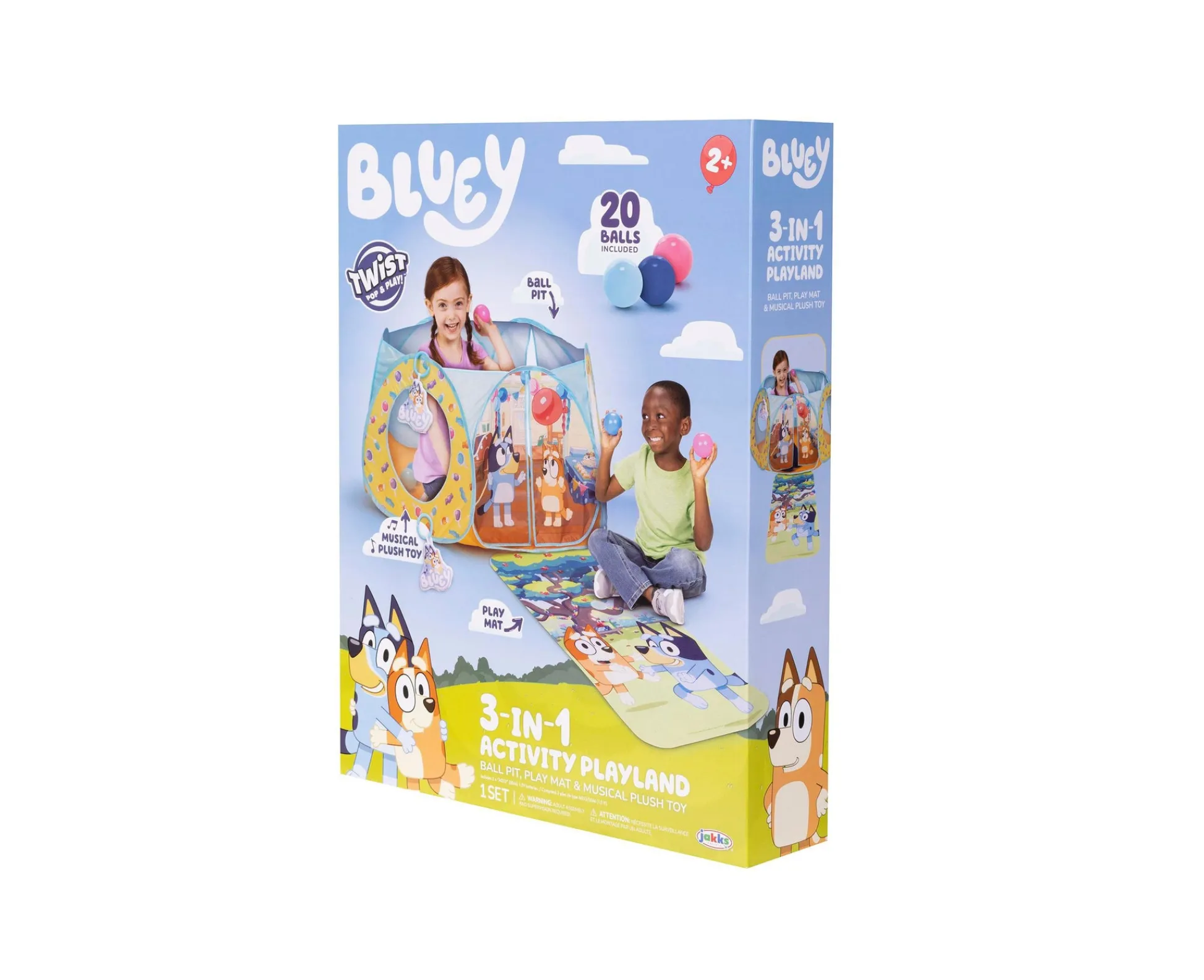 Macy's - Supplier Bluey Twist Pop n' Play Ball Pit with 20 BPA-Free Balls and Sound Module* Preschool Pals|Social & Emotional Skills