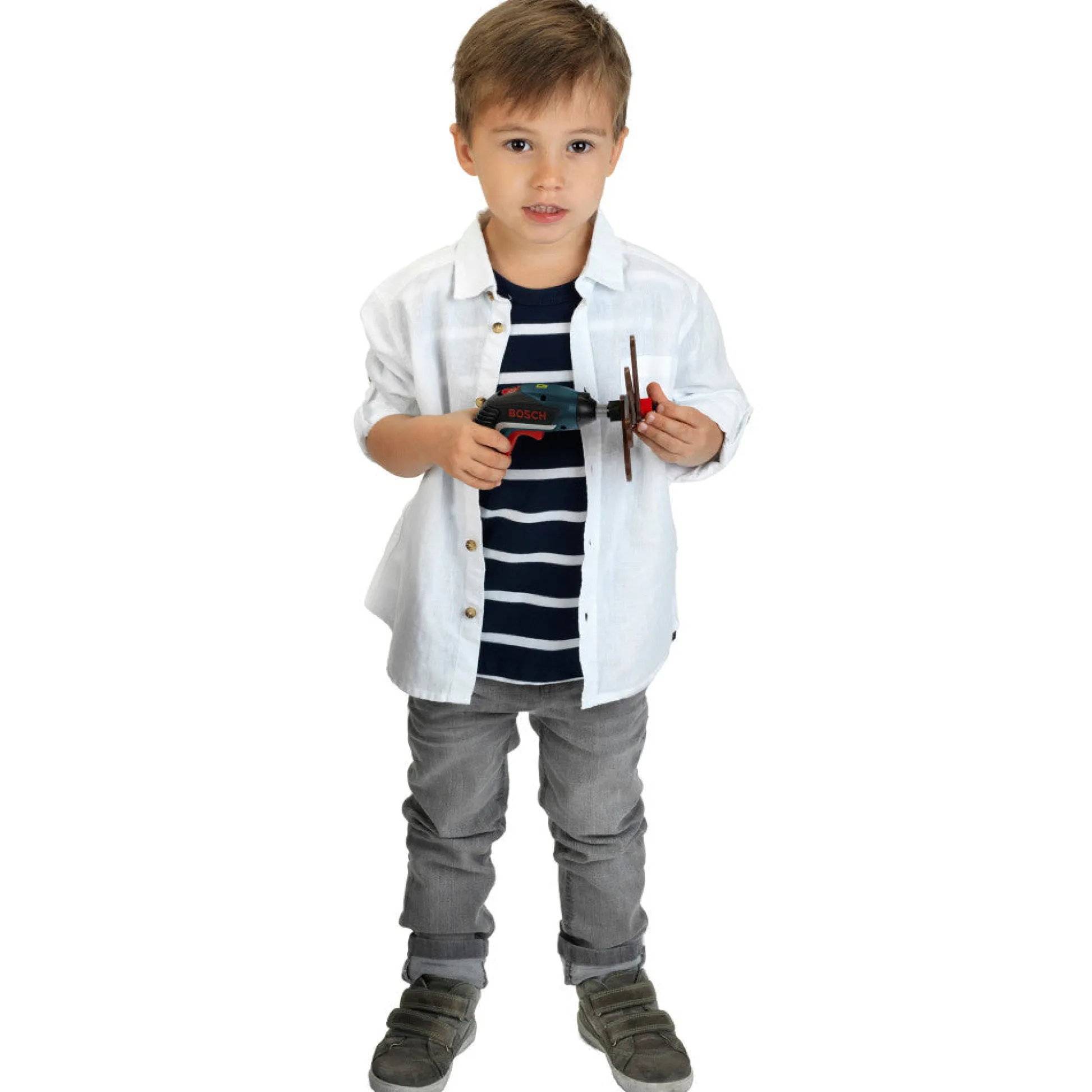 Flat River Group Bosch Mini IXOLINO II - Interactive Power Tool Toy Screwdriver - Lights & Sounds* Tools & Workshops|Dress Up