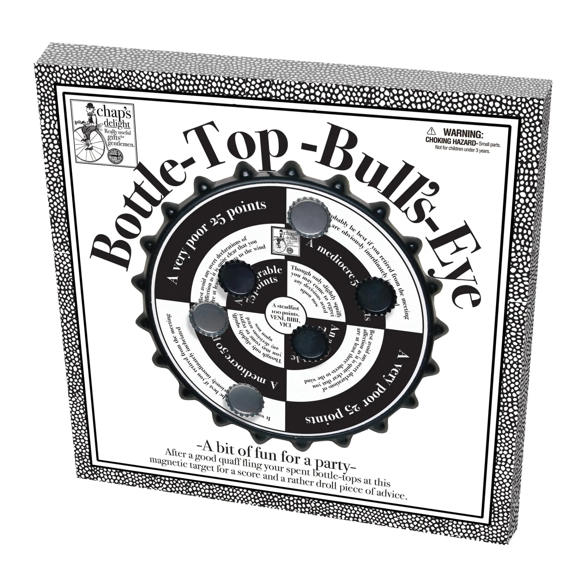 AreYouGame Bottle-Top Bull's-Eye: Magnetic Cap-Toss Party Game* Family & Entertainments Games