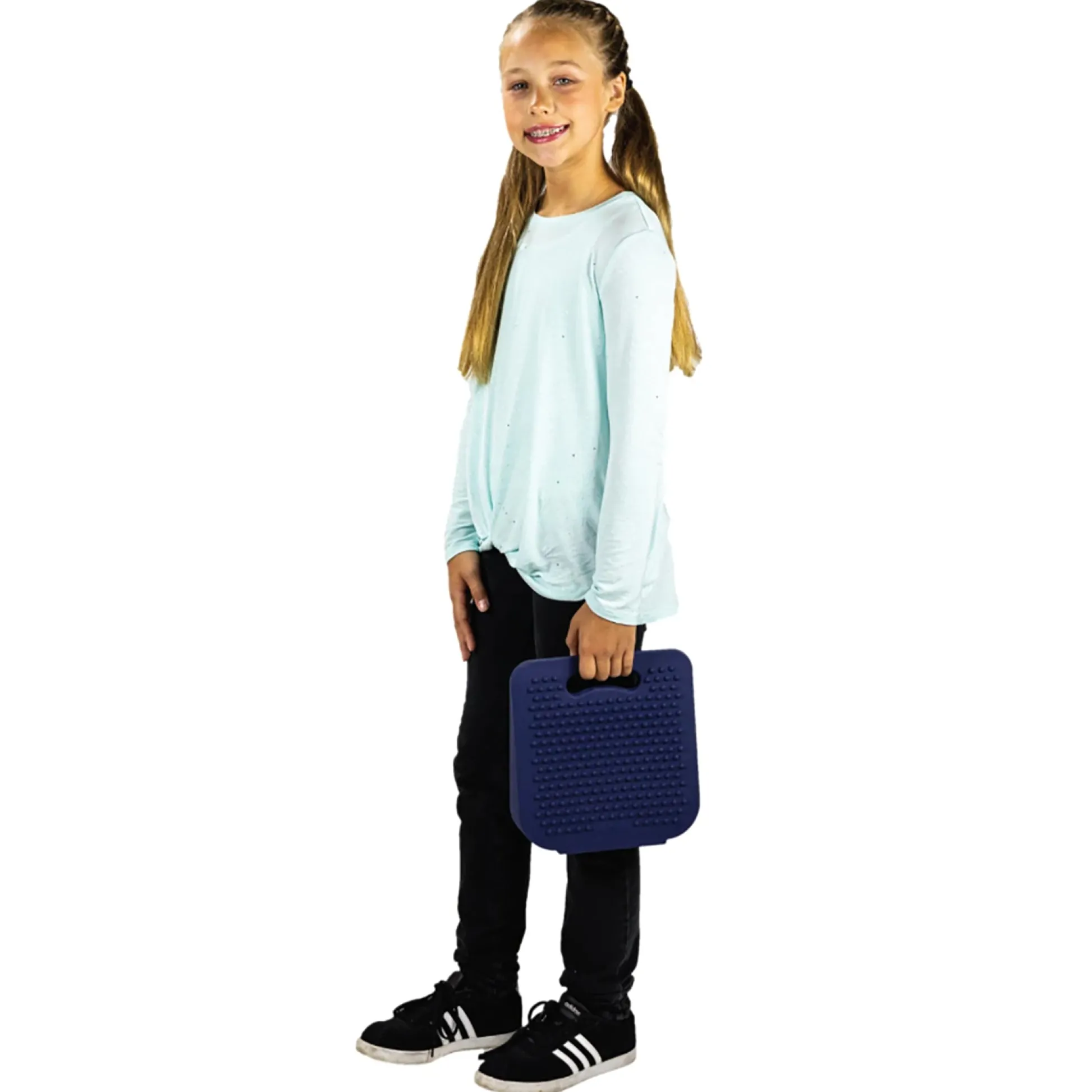 Educators Resource Bouncyband Antimicrobial Wiggle Wedge Sensory Cushion, 10" Square* Sensory & Fidget Toys