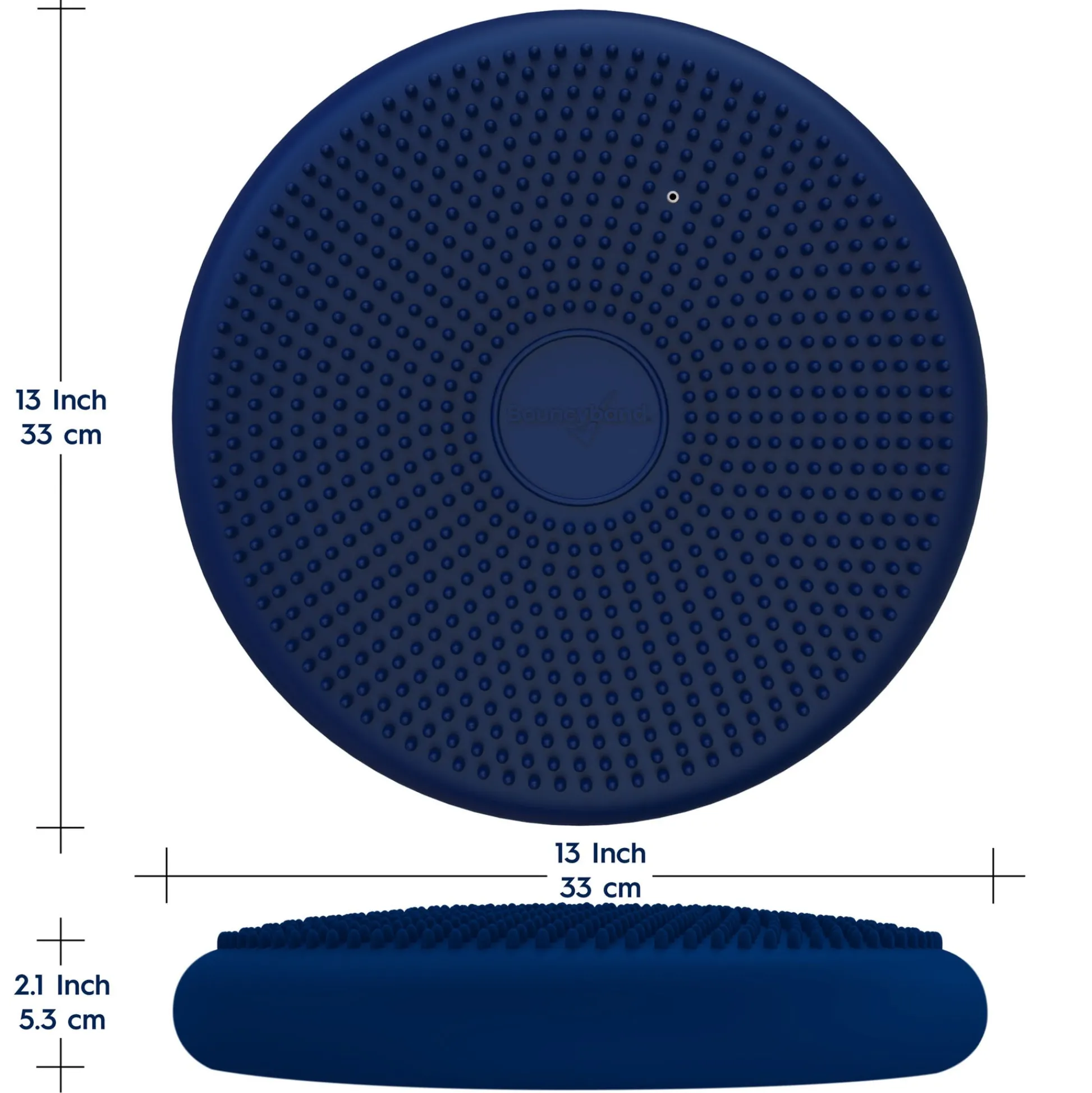 Educators Resource Bouncyband Antimicrobial Wiggle Seat Sensory Cushion, Blue 13"/33cm* Preschool Education Toys & Activities