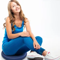 Educators Resource Bouncyband Antimicrobial Wiggle Seat Sensory Cushion, Blue 13