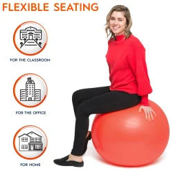 Educators Resource Bouncyband Balance Ball Chair, 65cm - Energizing Orange* Activities & Games
