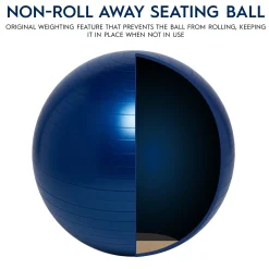 Educators Resource Bouncyband® Balance Ball, 55cm – Blue: Enhance Focus & Fitness!* Activities & Games