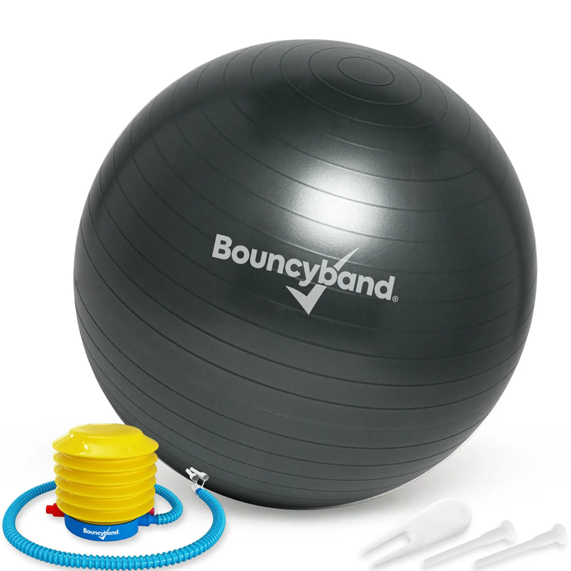 Educators Resource Bouncyband Balance Ball Chair, 65cm - Dynamic Dark Gray* Preschool Education Toys & Activities