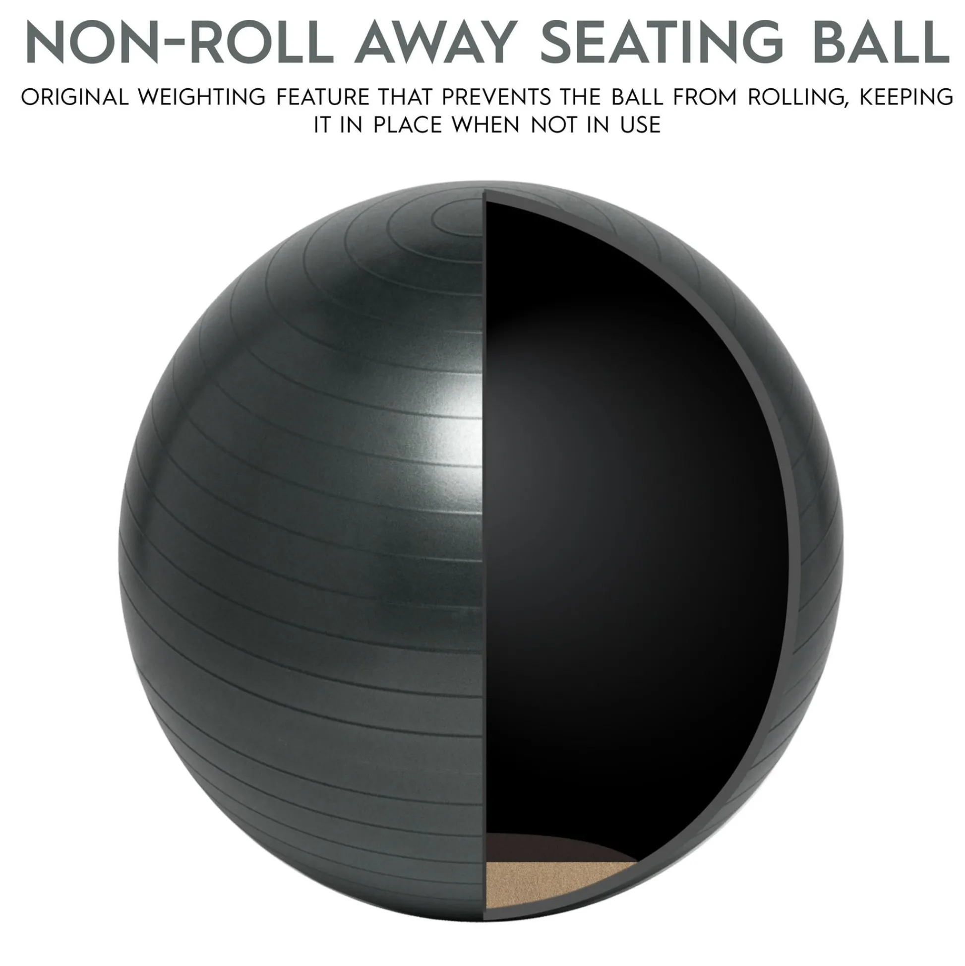 Educators Resource Bouncyband Balance Ball Chair, 65cm - Dynamic Dark Gray* Preschool Education Toys & Activities