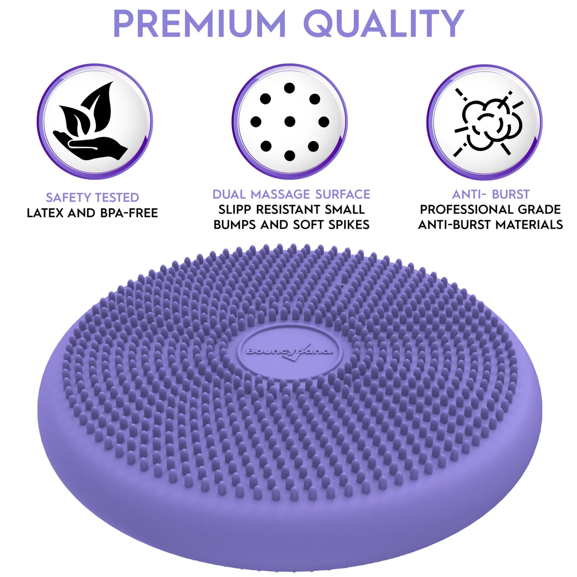 Educators Resource Bouncyband Big Wiggle Seat Sensory Cushion, Playful Purple* Sensory & Fidget Toys
