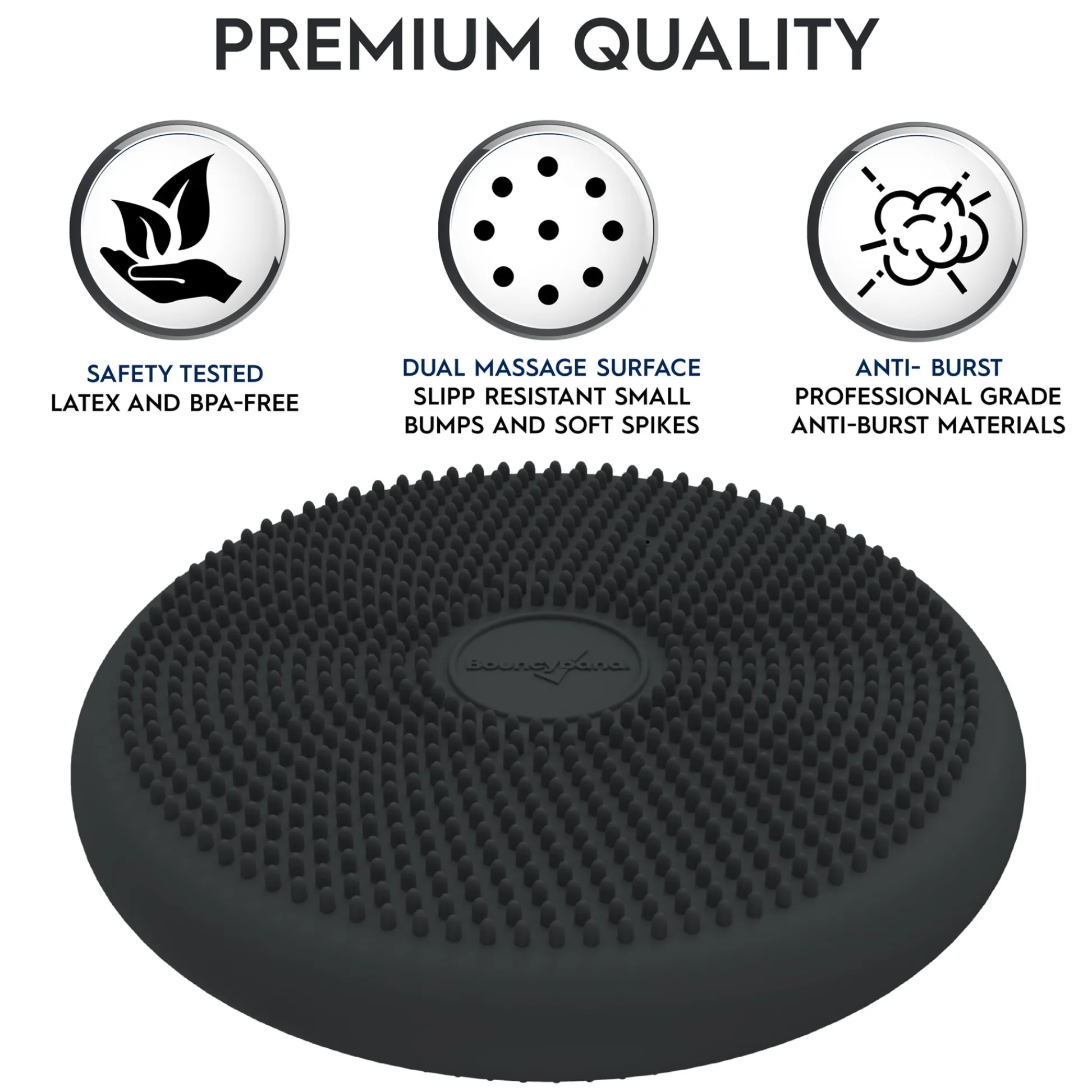 Educators Resource Bouncyband Big Wiggle Seat Sensory Cushion - Dark Gray* Sensory & Fidget Toys