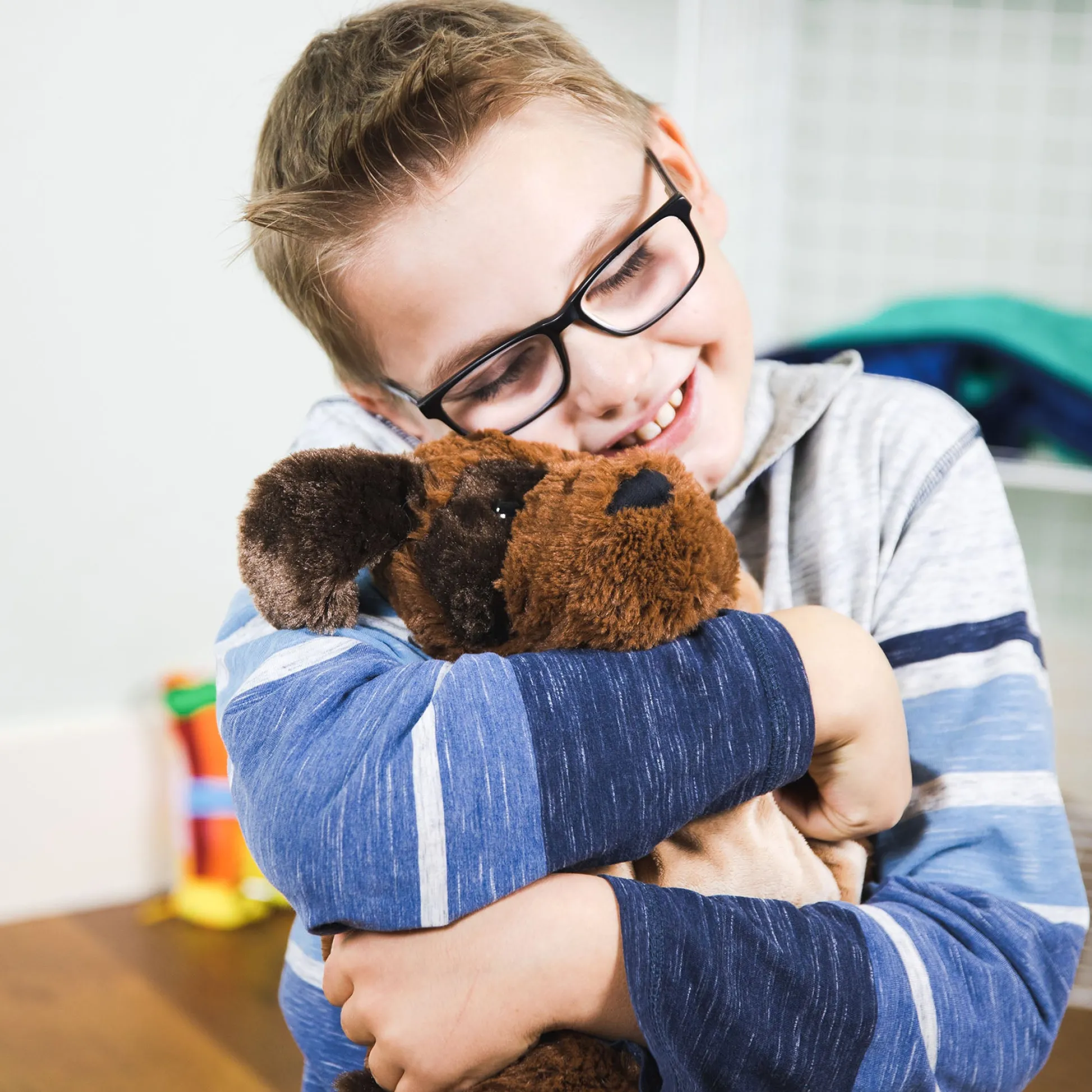 Educators Resource Bouncyband Happy Hugs Weighted Sensory Bulldog Plush* Stuffed Animals|Stuffed Animals & Plush Toys