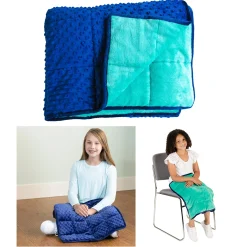 Educators Resource Bouncyband Kids' Sensory Weighted Blanket ‚Äì Soft Fleece, 7lb, 56" x 36"* Sensory & Fidget Toys|Social & Emotional Skills
