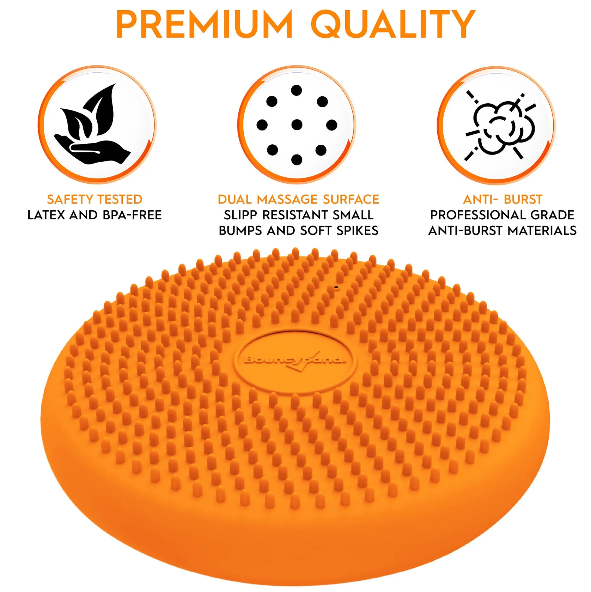 Educators Resource Bouncyband Little Wiggle Seat Sensory Cushion, Vibrant Orange* Preschool Education Toys & Activities