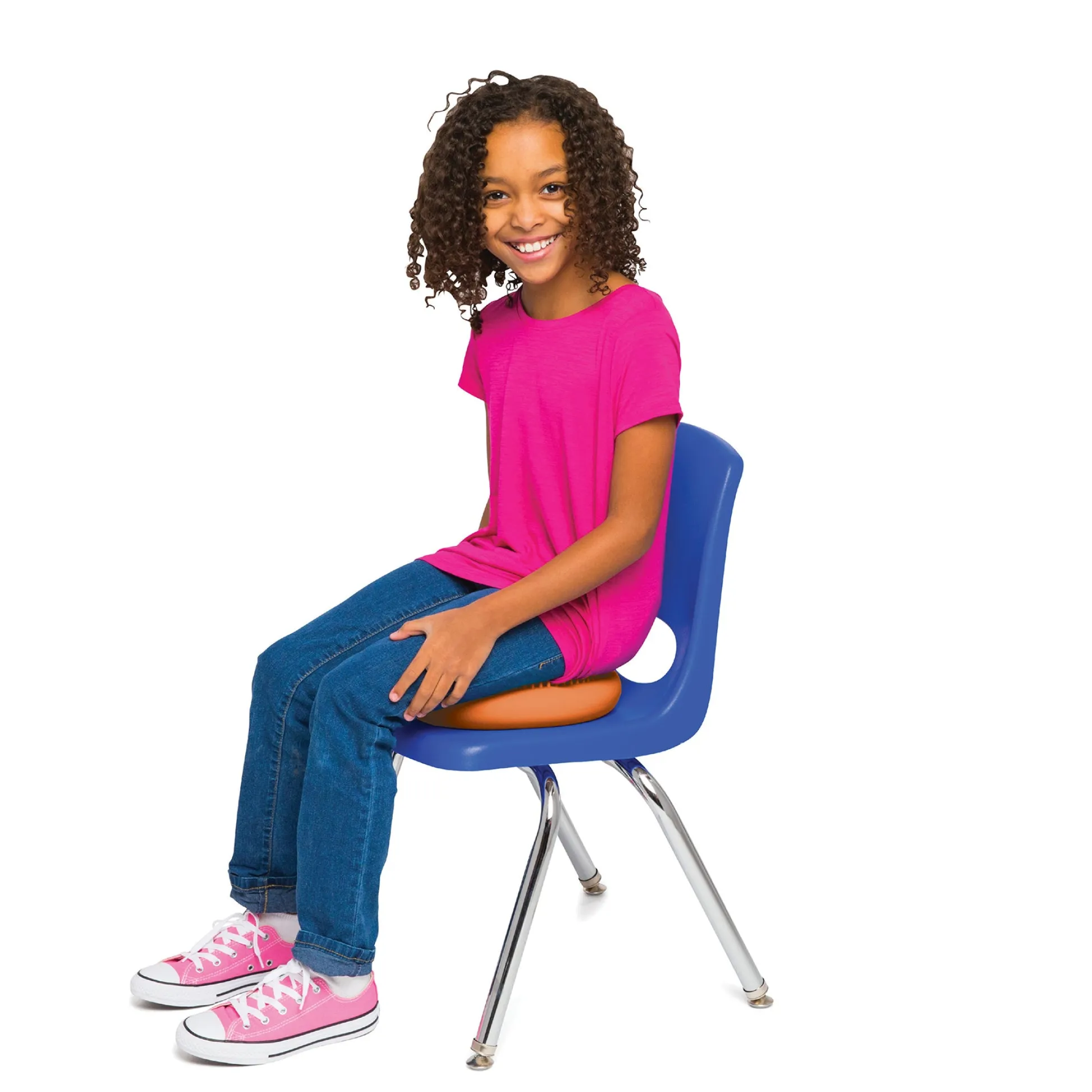 Educators Resource Bouncyband Little Wiggle Seat Sensory Cushion, Vibrant Orange* Preschool Education Toys & Activities