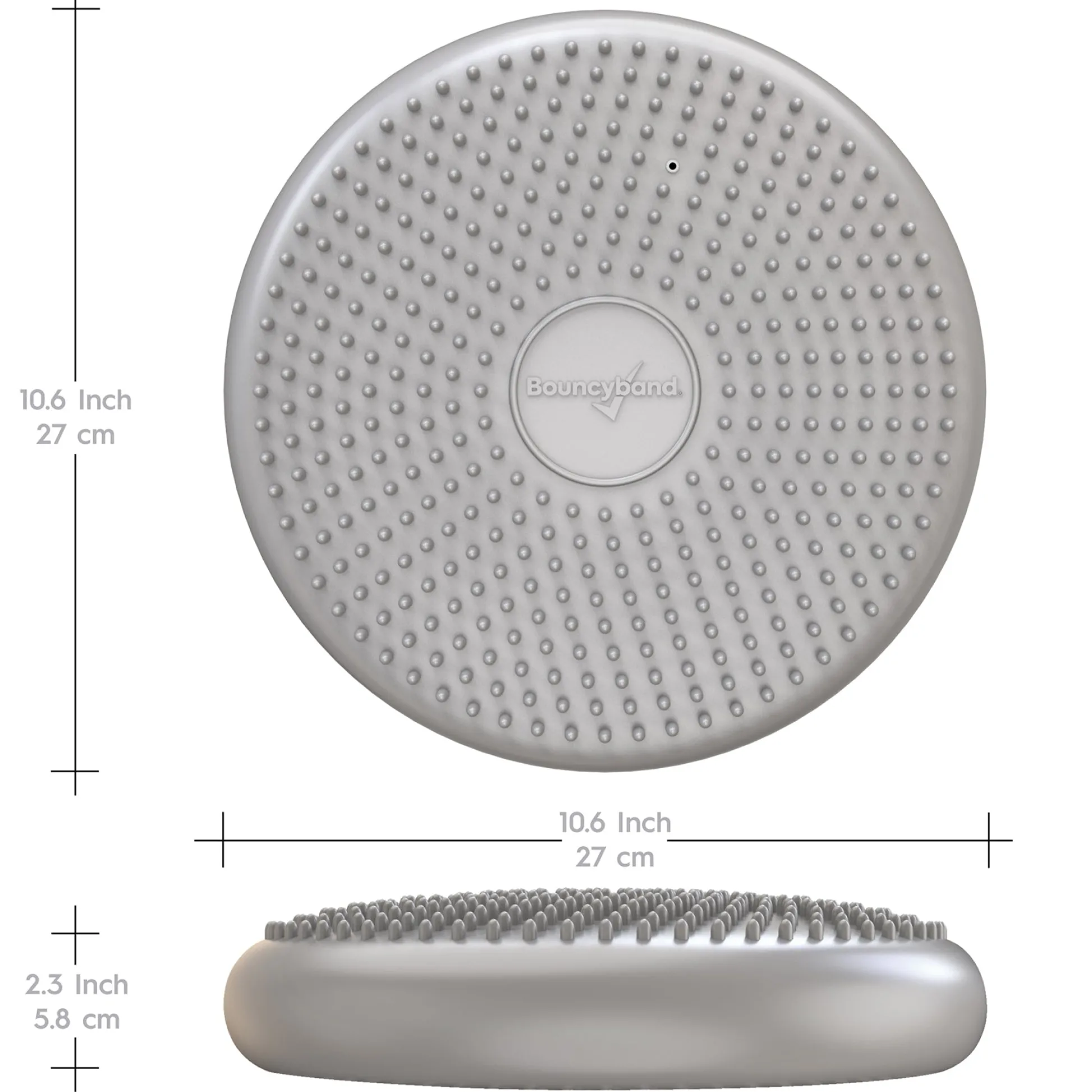 Educators Resource Bouncyband Little Wiggle Sensory Seat Cushion, Silver* Preschool Education Toys & Activities