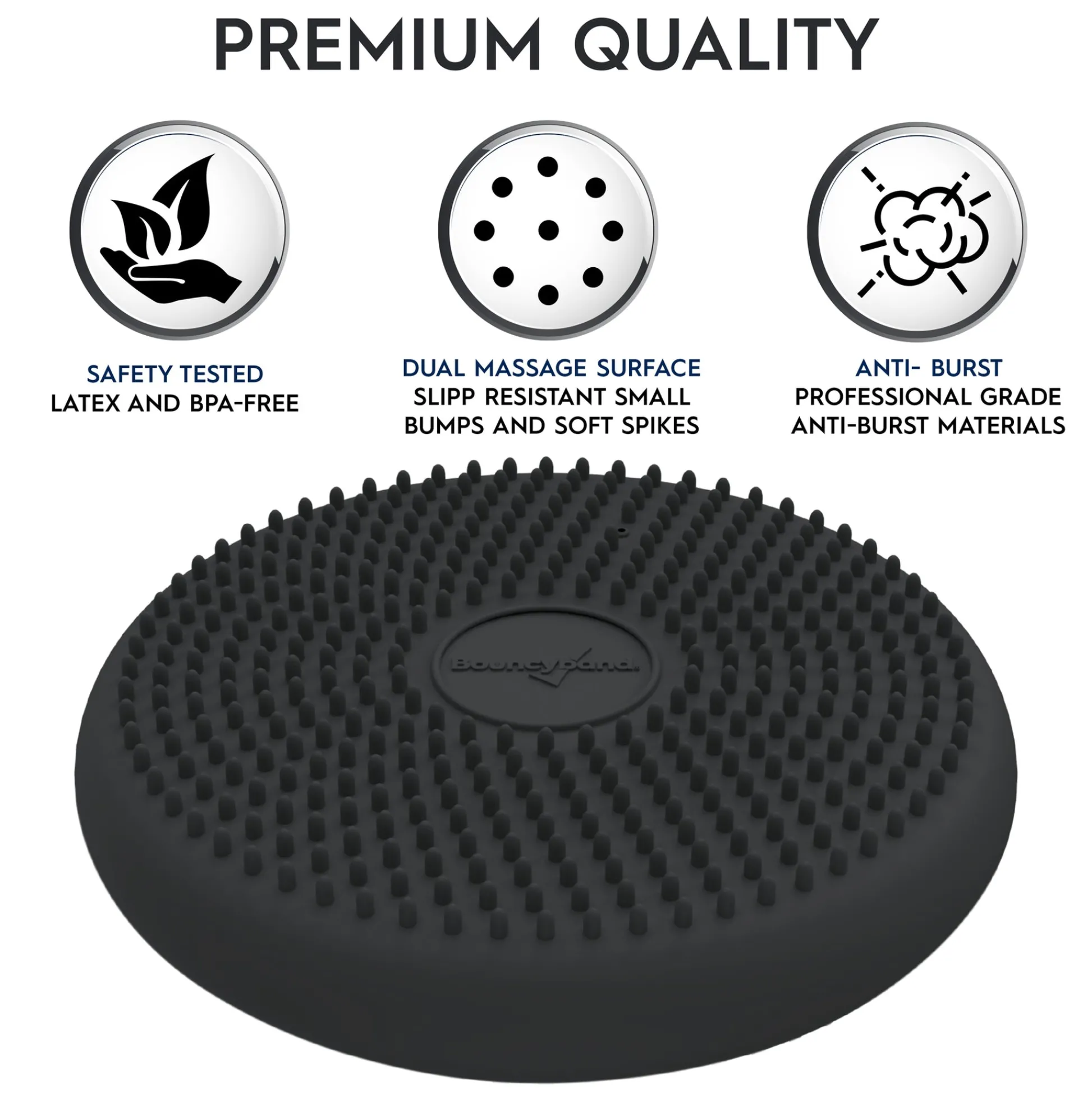 Educators Resource Bouncyband Little Wiggle Seat Sensory Cushion - Dark Gray* Preschool Education Toys & Activities