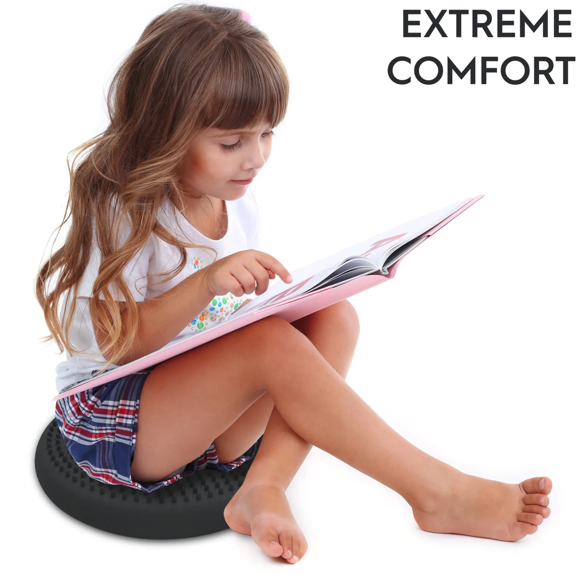 Educators Resource Bouncyband Little Wiggle Seat Sensory Cushion - Dark Gray* Preschool Education Toys & Activities