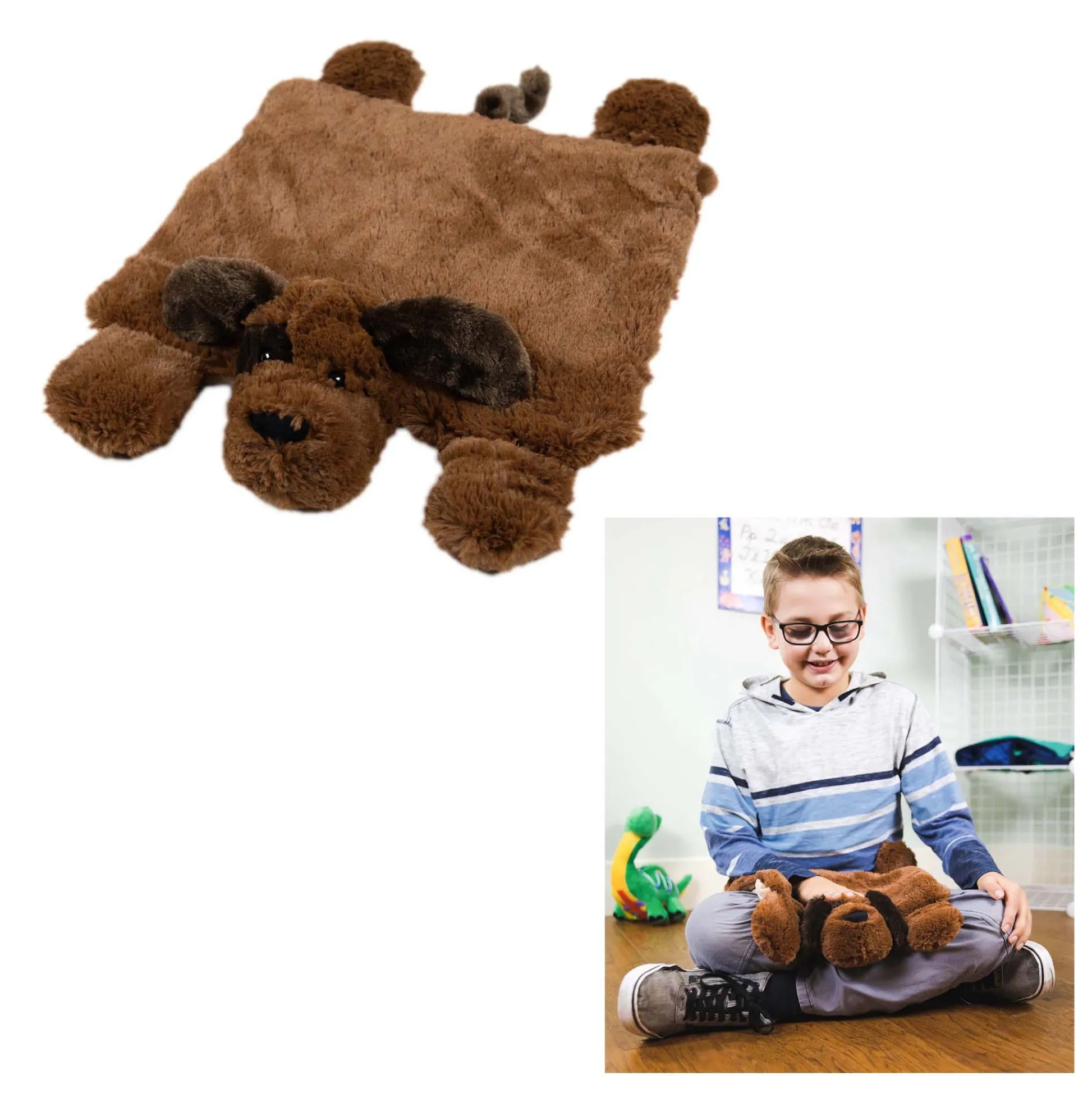Educators Resource Bouncyband Sensory Plush Puppy Lap Pad – Calming Weighted Comfort* Stuffed Animals|Stuffed Animals & Plush Toys
