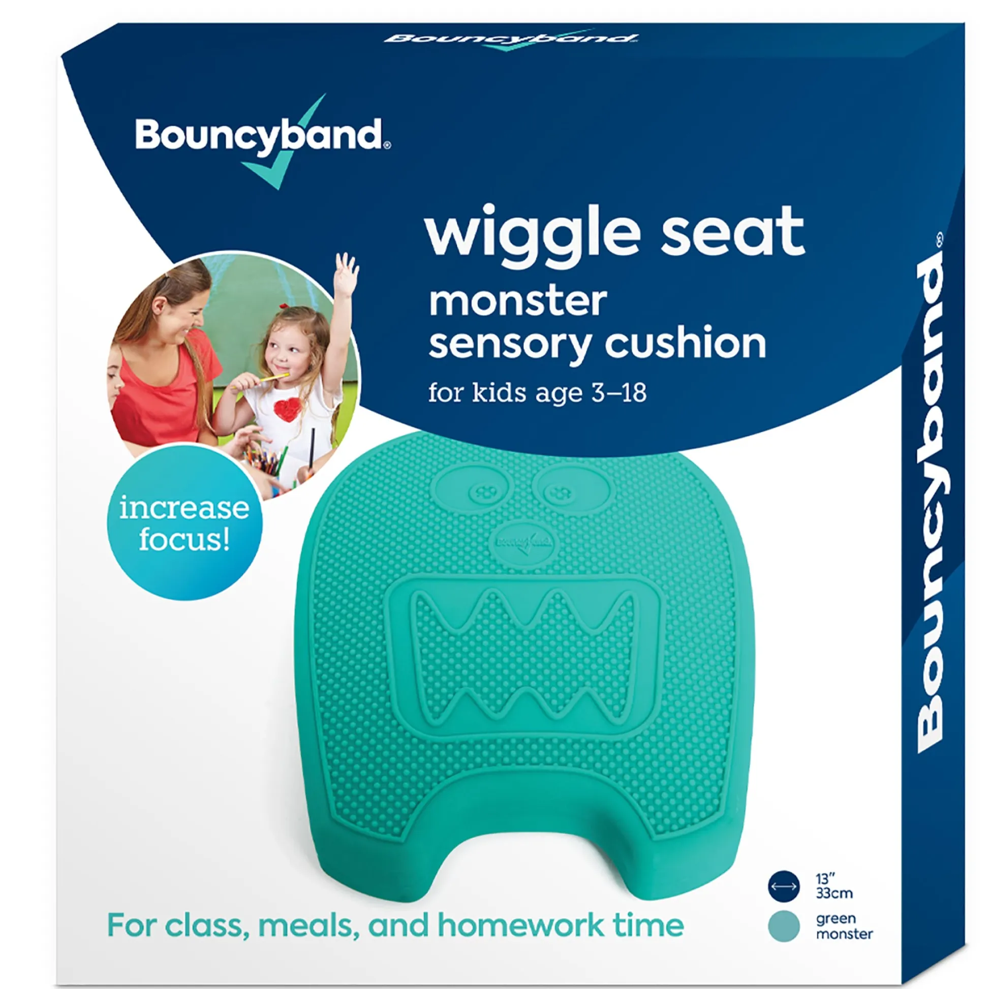 Educators Resource Bouncyband Wiggle Seat Sensory Cushion, Mint Monster - Keep Calm and Wiggle On!* Sensory & Fidget Toys