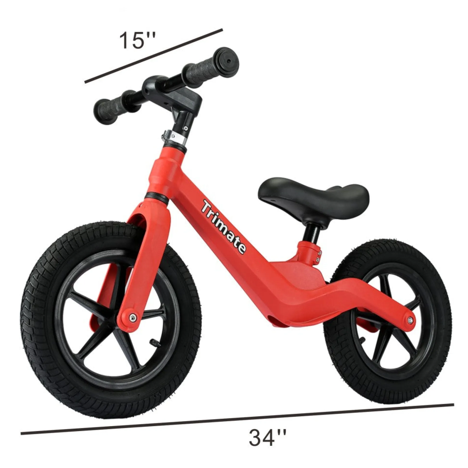 Flat River Group Boys 12 inch Trimate Toddler Balance Bike, Red - No Pedal Sport Bike* Ride-Ons|Ride-Ons & Push-Pull Toys