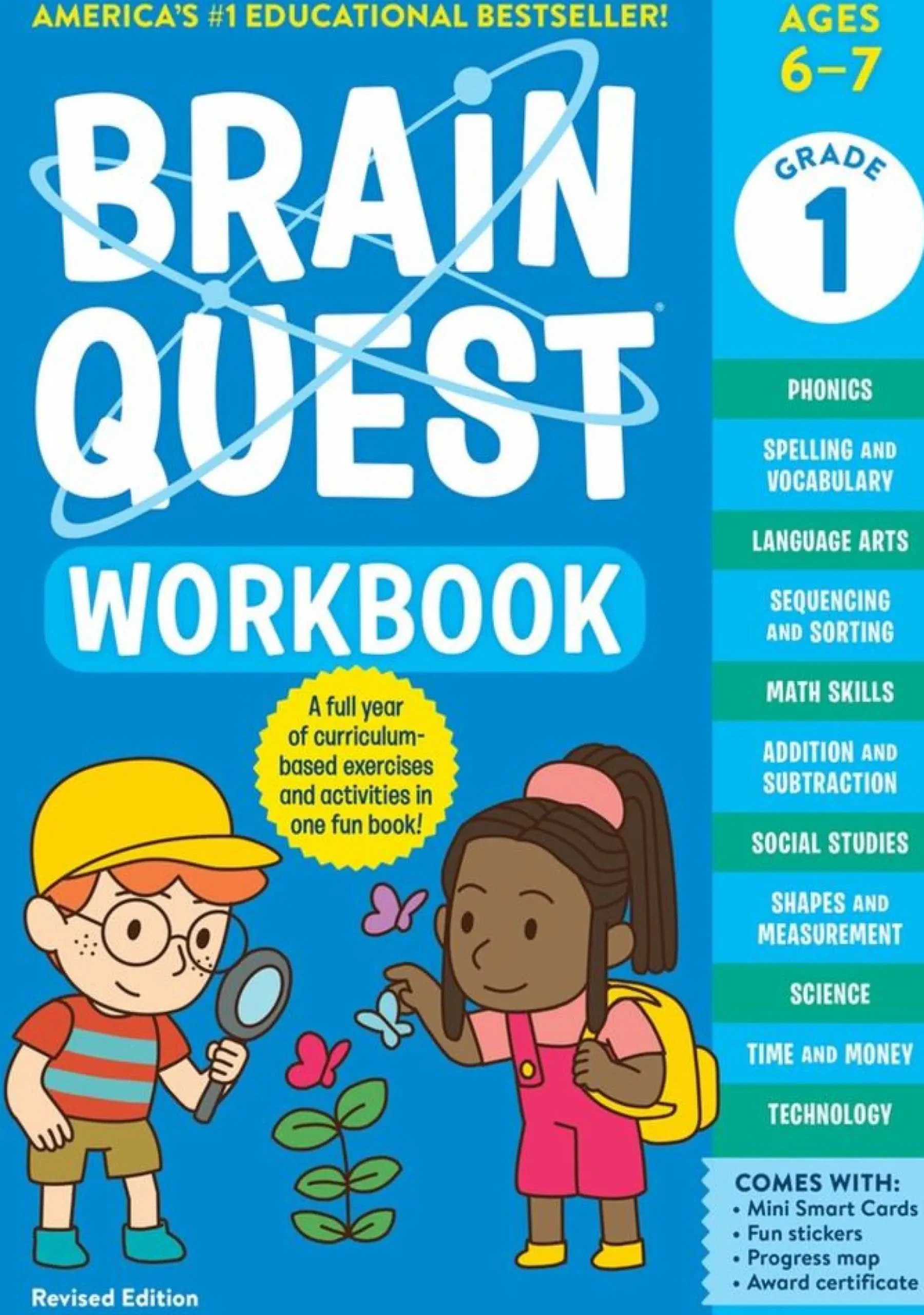 Readerlink Distribution Services Brain Quest 1st Grade Workbook - Revised Edition*Kids Reading, Writing & Speech|Kids Books