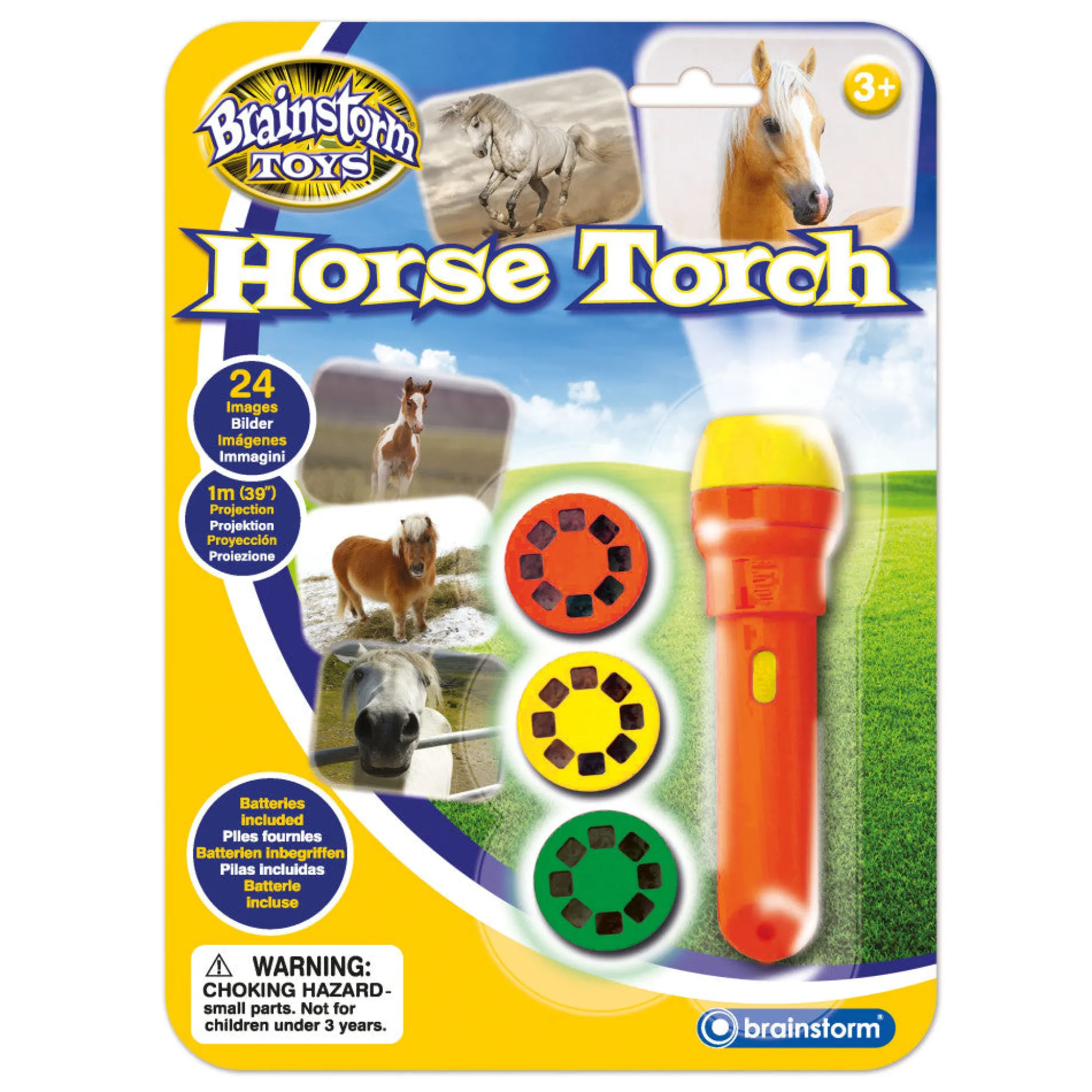 Flat River Group Brainstorm Toys Horse Flashlight and Projector - Educational Toy* Preschool Education Toys & Activities