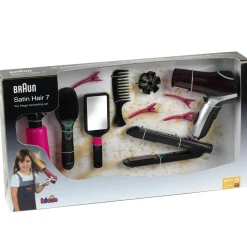Flat River Group Braun 7-Piece Satin Hair Toy Hairstyling Set for Kids* Dress Up & Accessories|Dress Up