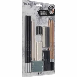 Flat River Group Brea Reese Beginners Sketch & Draw Set - 18pc Art Kit* Drawing, Color & Painting