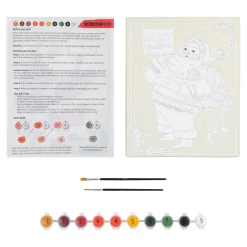 Flat River Group Brea Reese Holiday Santa Acrylic Paint-By-Number Kit* Drawing, Color & Painting