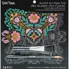 Flat River Group Brea Reese Mandala Scratch Art Paper Pad - Creative DIY Kit* Drawing, Color & Painting