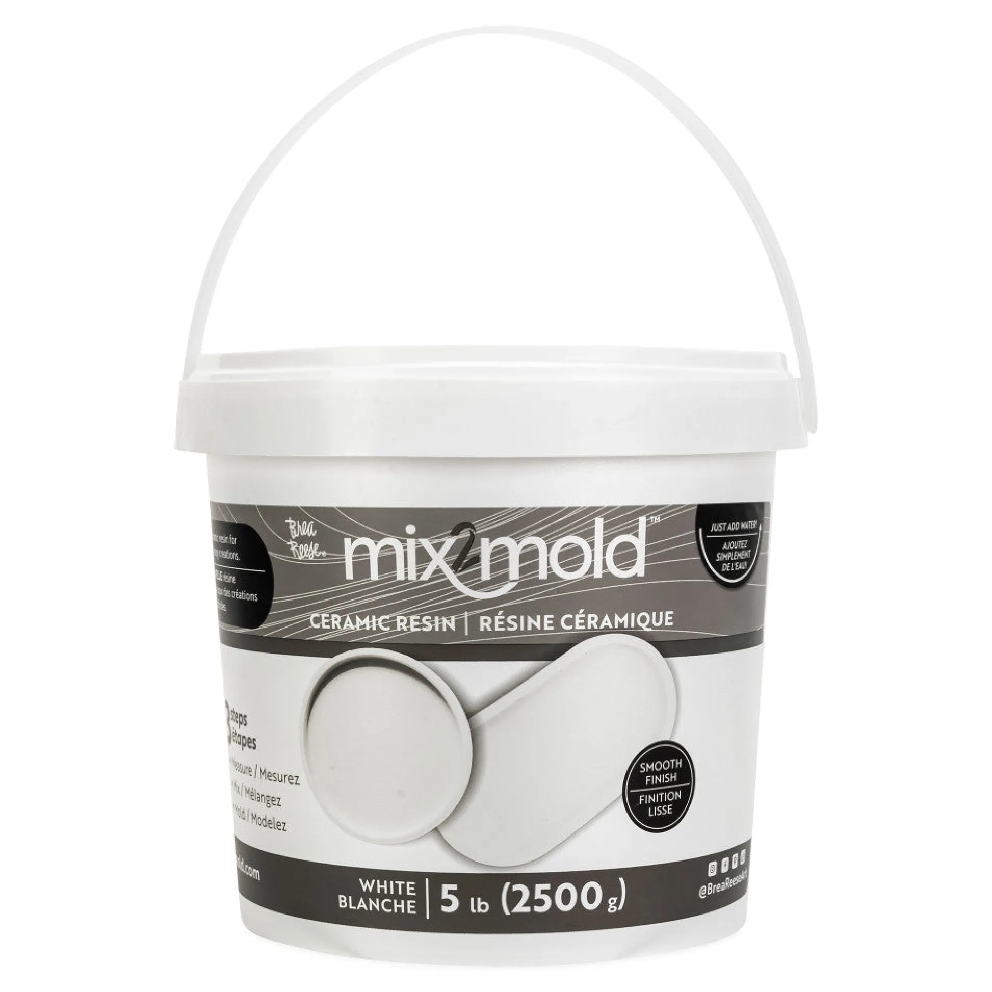 Flat River Group Brea Reese Mix2Mold Ceramic Resin - Artistic White Powder 5.5lb* Clay, Dough & Sand Art