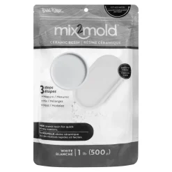 Flat River Group Brea Reese Mix2Mold Ceramic White Resin Powder - 1lb Magic Crafting Blend* Clay, Dough & Sand Art