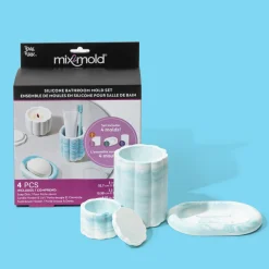 Flat River Group Brea Reese Mix2Mold Designer Bathroom Molds Set - 4pc* Crafts & Activities