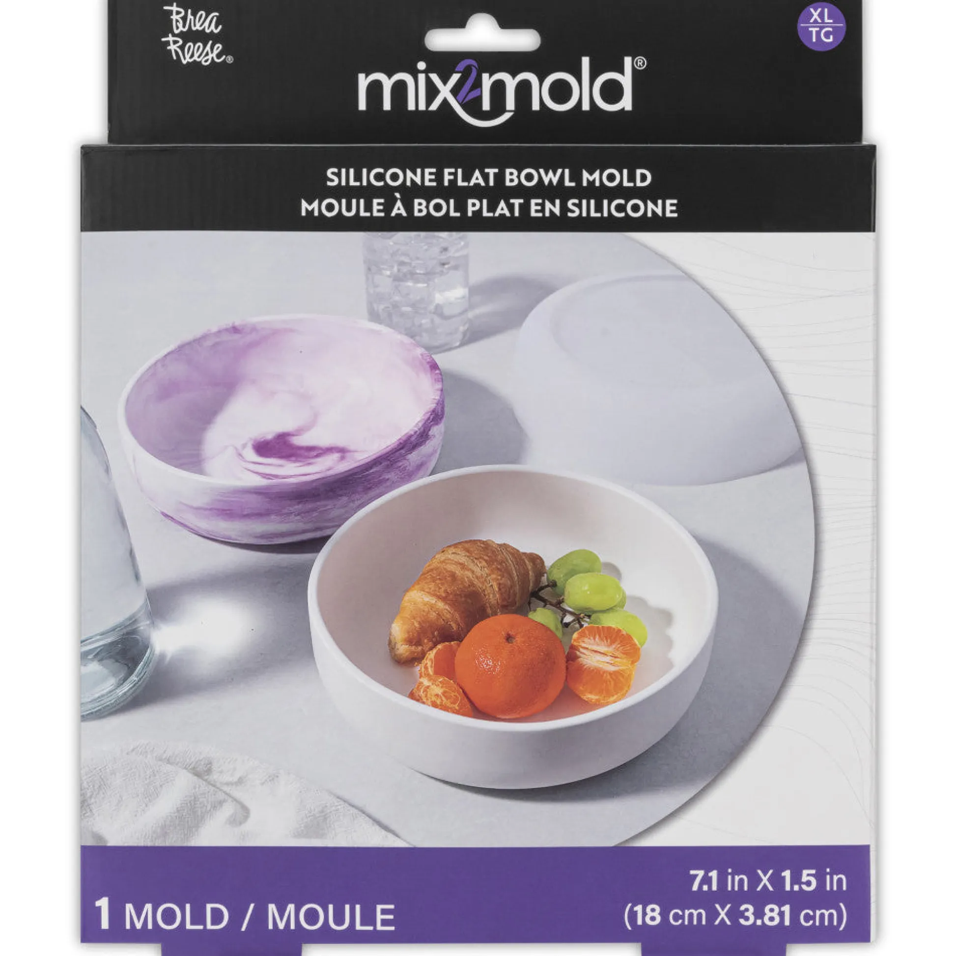Flat River Group Brea Reese Mix2Mold Silicone Shallow Bowl Craft Mold* Crafts & Activities