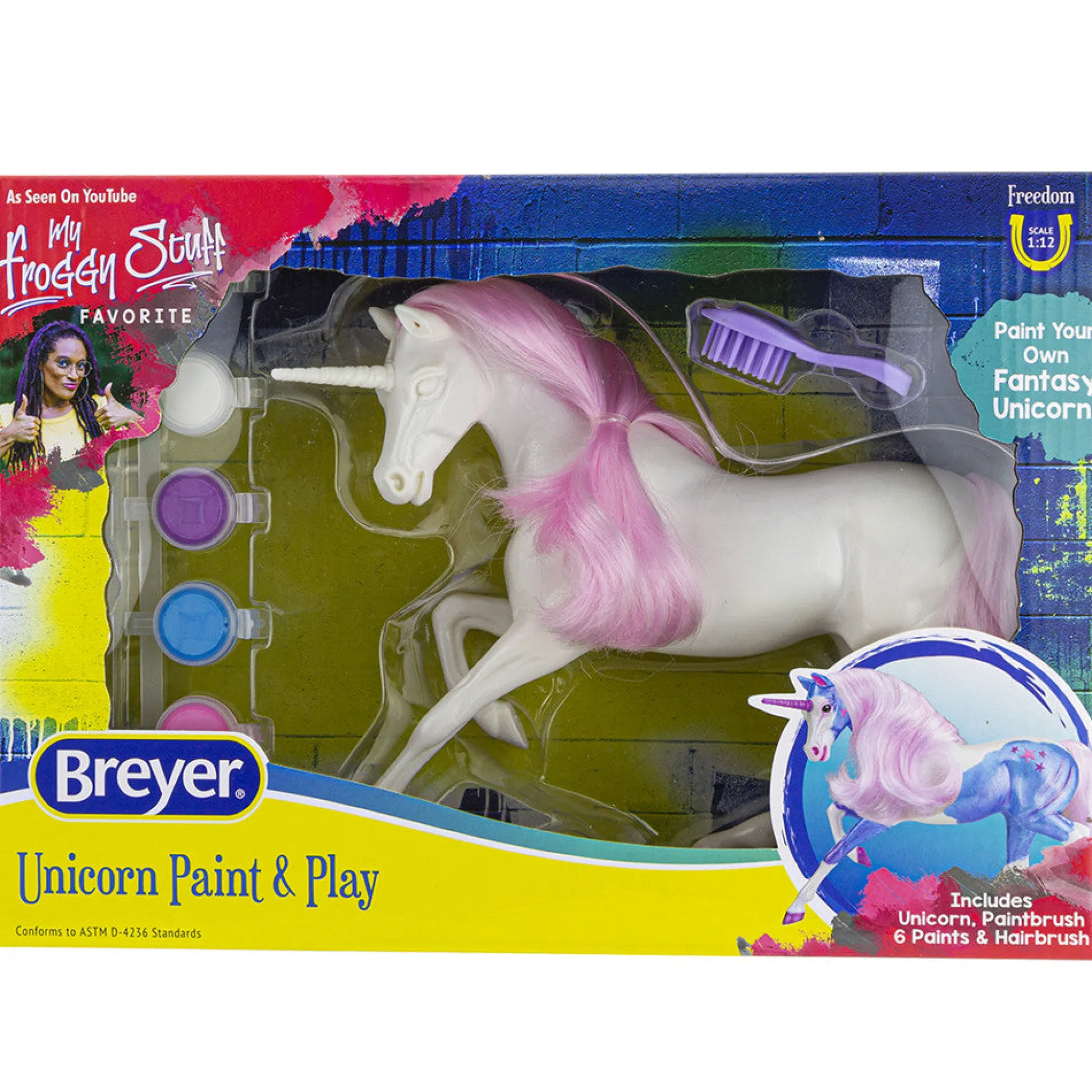 Flat River Group Breyer Freedom Series Paint & Play Unicorn Kit - Yellow* Drawing, Color & Painting