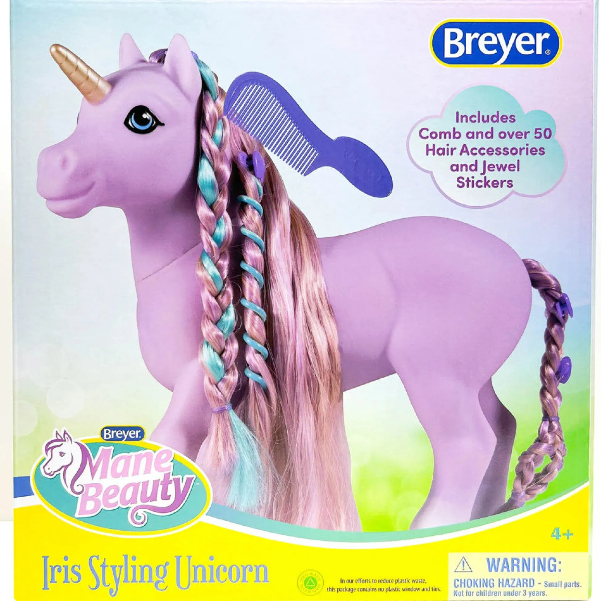 Flat River Group Breyer 10-inch Mane Beauty Styling Unicorn - Iris with Purple Mane* Stuffed Animals|Stuffed Animals & Plush Toys