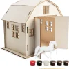 Flat River Group Breyer Stablemates Paint Your Own Barn and Horse Craft Kit* Crafts & Activities