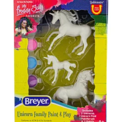 Flat River Group Breyer Stablemates Unicorn Family Paint Set - 1:32 Scale Model Kit* Drawing, Color & Painting
