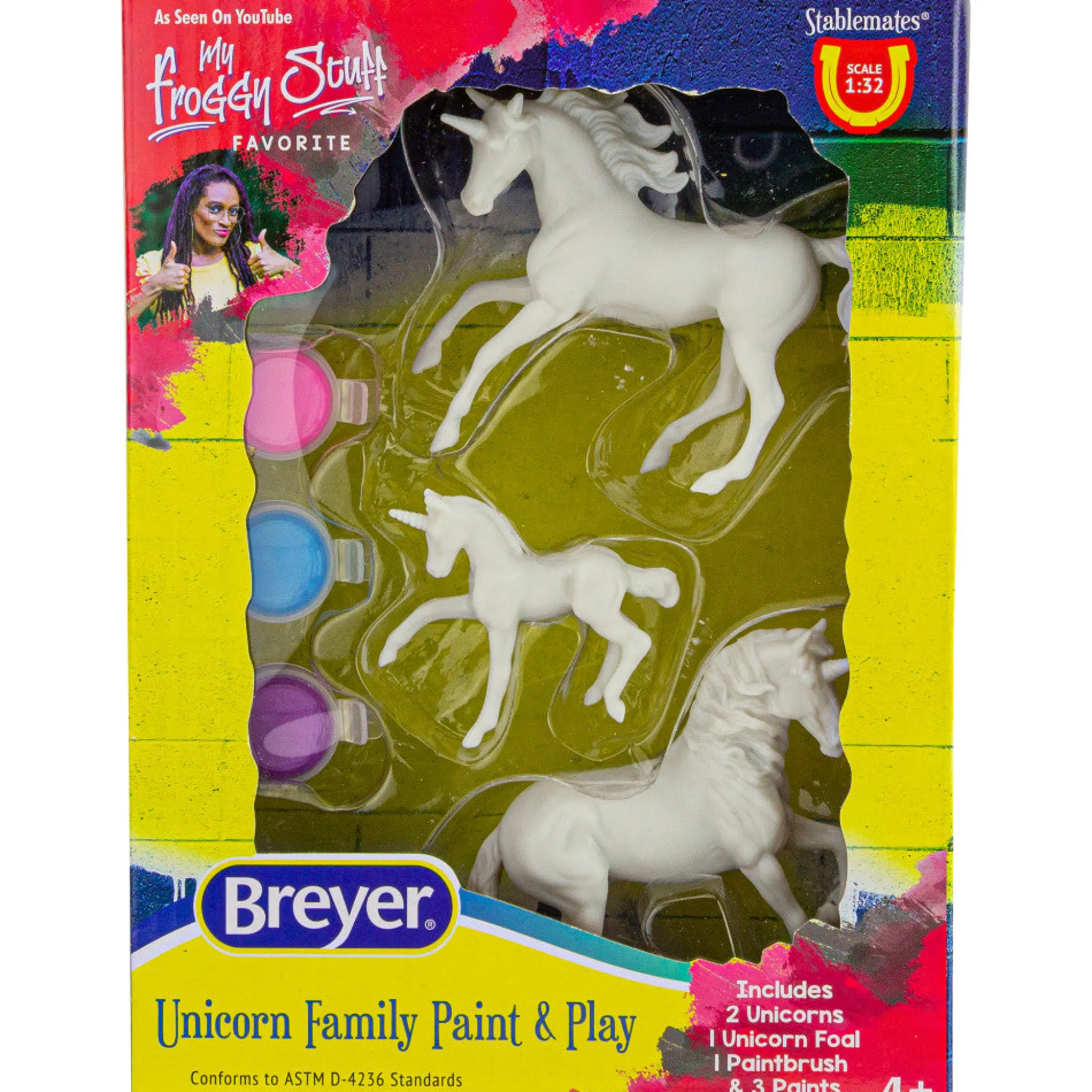 Flat River Group Breyer Stablemates Unicorn Family Paint Set - 1:32 Scale Model Kit* Drawing, Color & Painting