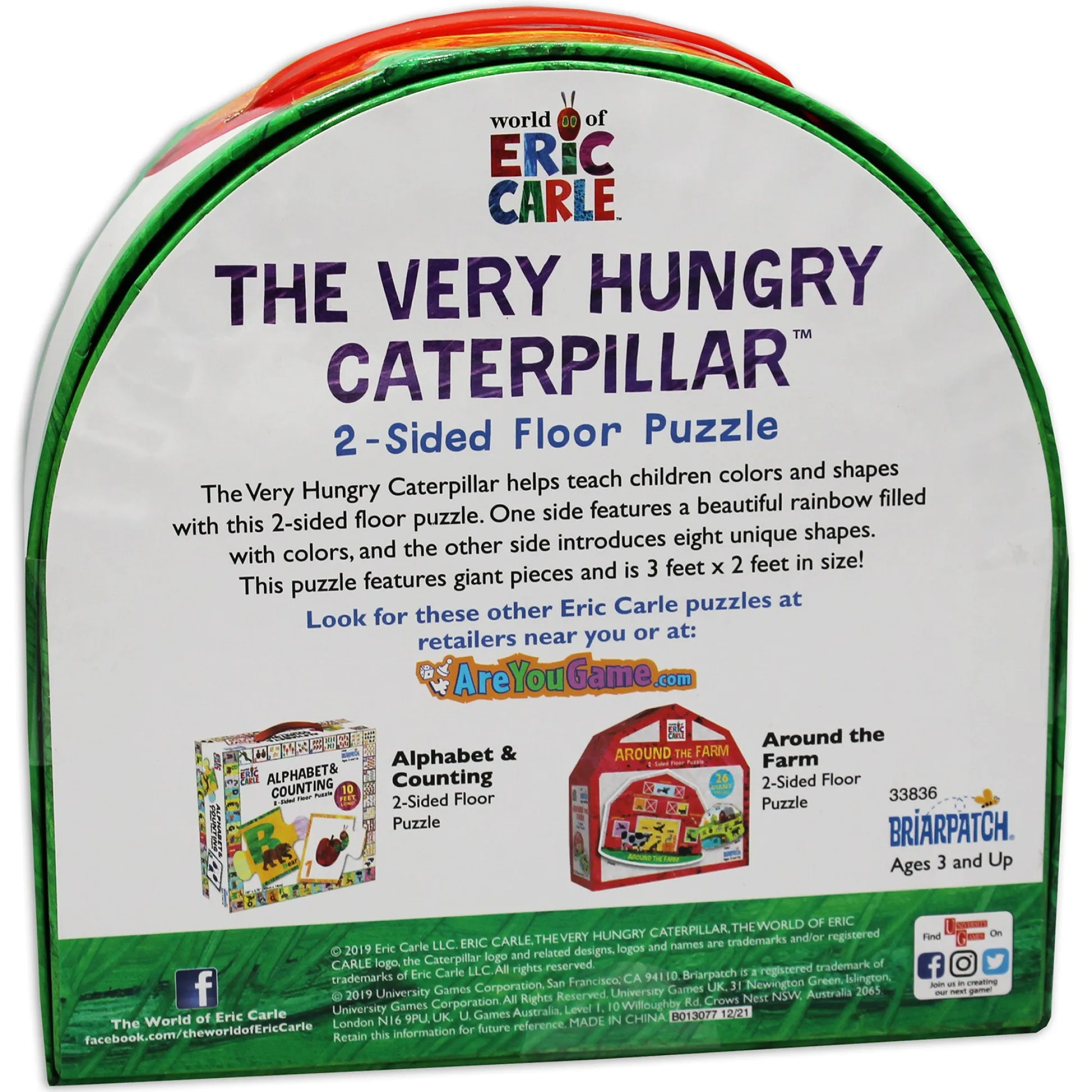 Educators Resource Briarpatch Eric Carle Very Hungry Caterpillar 26-Piece Floor Puzzle* Puzzles