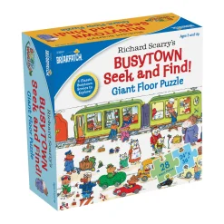 AreYouGame Briarpatch Richard Scarry's Busytown Seek & Find Giant Floor Puzzle - 28 pc* Social & Emotional Skills|Puzzles