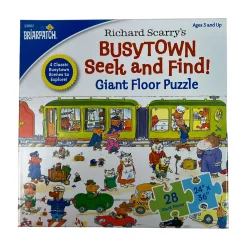 AreYouGame Briarpatch Richard Scarry's Busytown Seek & Find Giant Floor Puzzle - 28 pc* Social & Emotional Skills|Puzzles