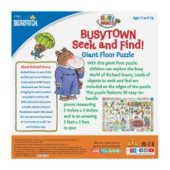 AreYouGame Briarpatch Richard Scarry's Busytown Seek & Find Giant Floor Puzzle - 28 pc* Social & Emotional Skills|Puzzles