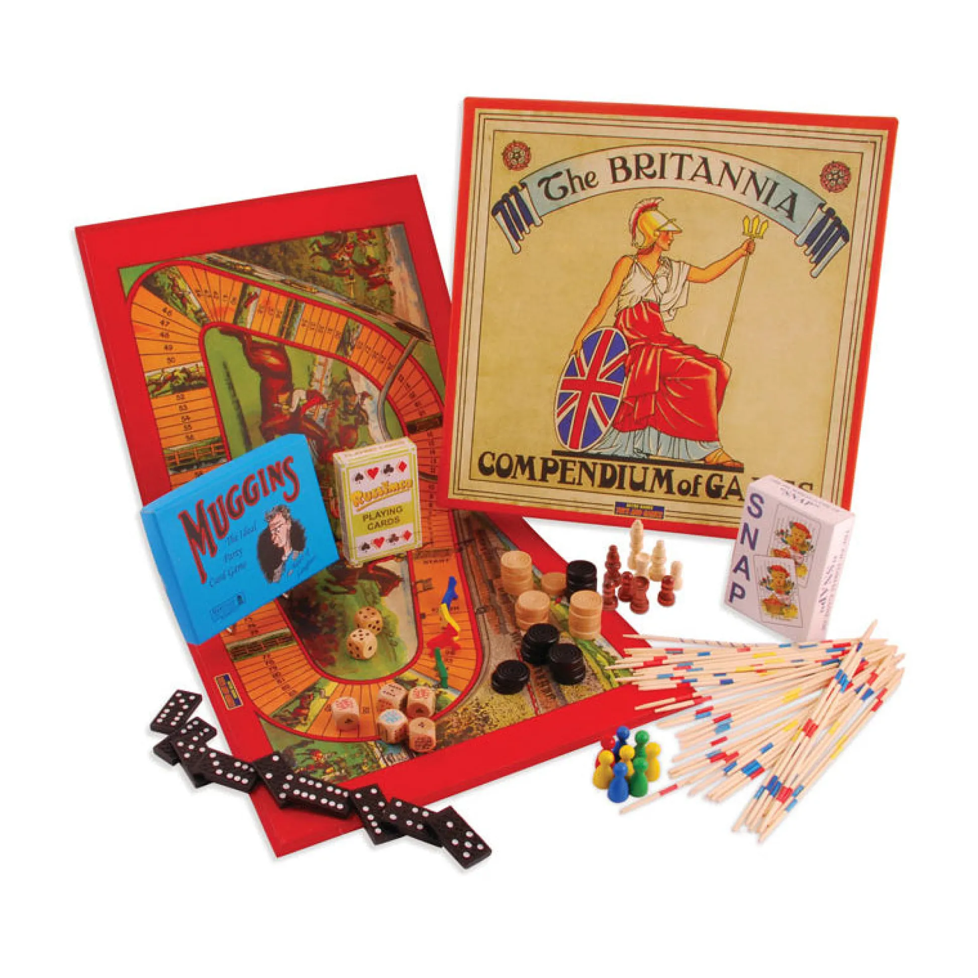 AreYouGame Britannia Compendium of Games - Classic 1940s Inspired Game Collection* Classic Games