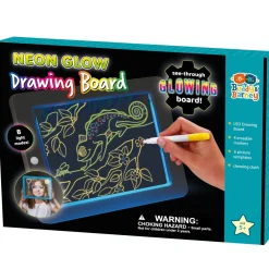 Flat River Group Buddy & Barney Artistic Neon Glow Drawing Board Kit* Drawing, Color & Painting
