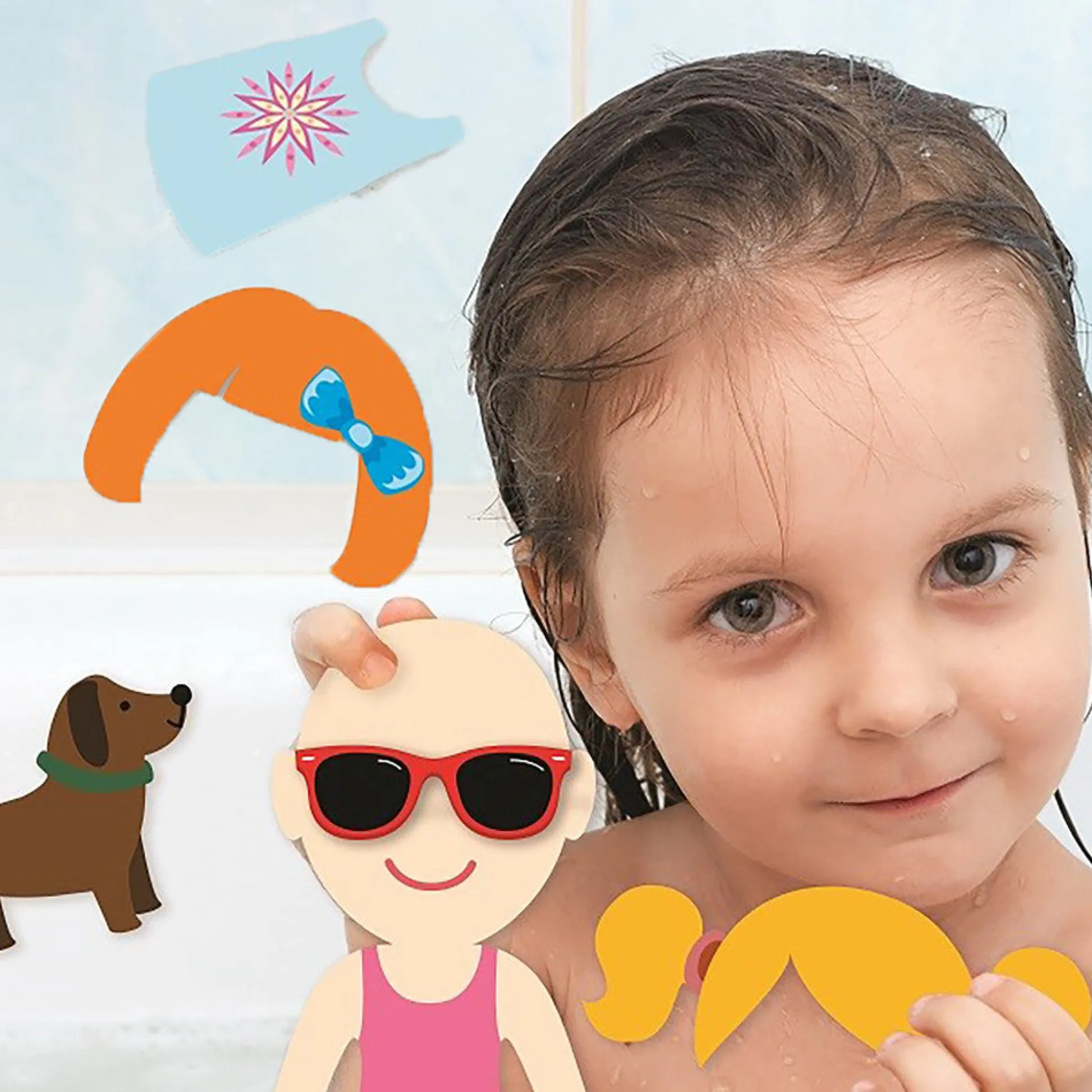 Flat River Group Buddy & Barney Dress-Up Bath Time Foam Stickers - 32 Pieces* Bath Toys